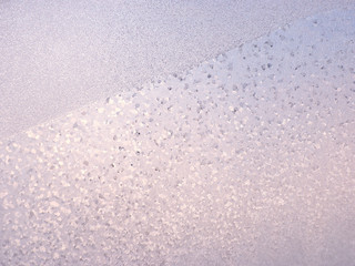 Silver winter background with frost pattern