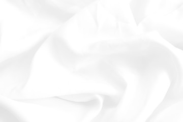 Fototapeta premium The background of the white fabric that is wavy – Image 