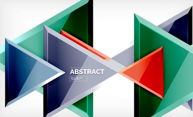 Tech futuristic geometric 3d shapes, minimal abstract background