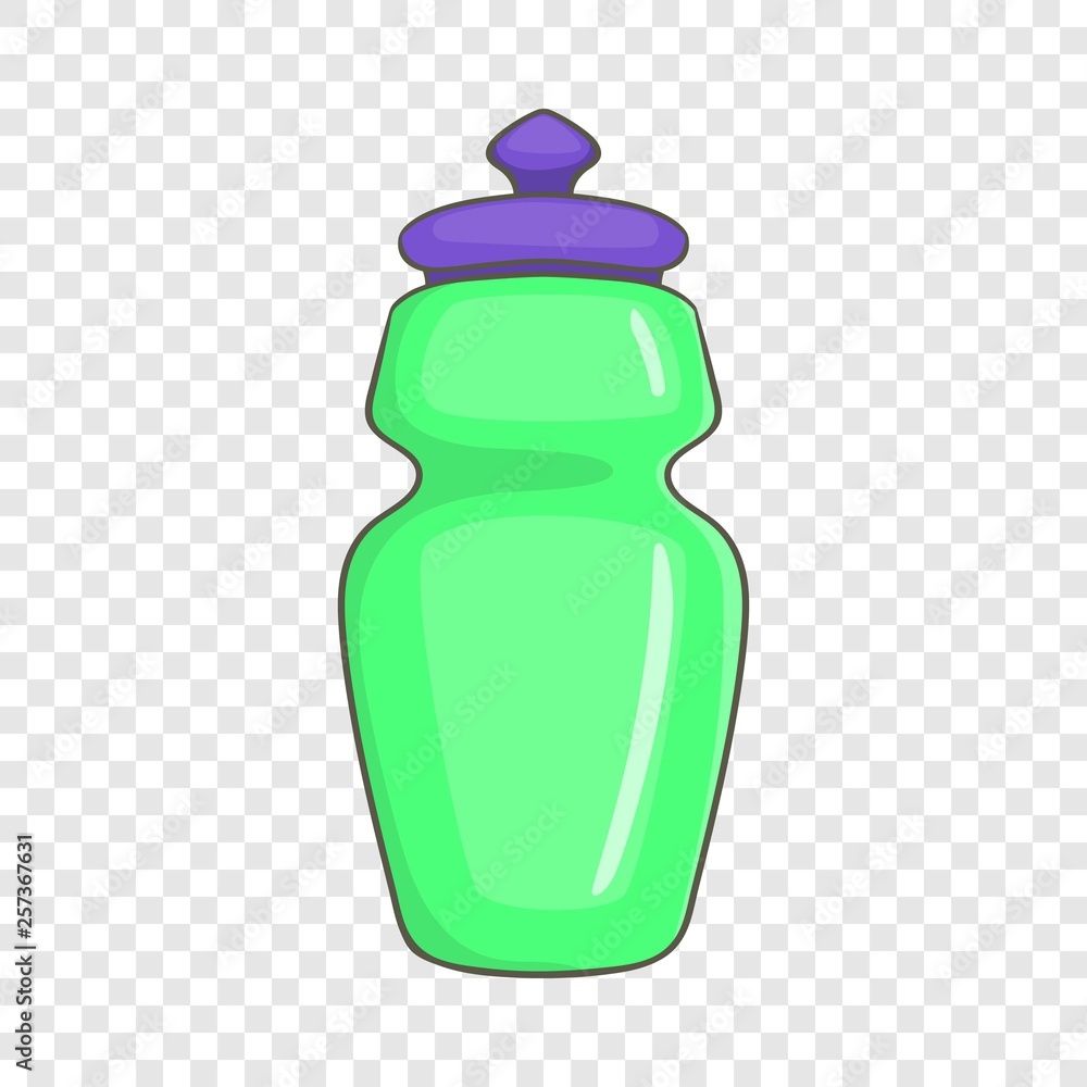 Poster flask for water icon in cartoon style isolated on background for any web design