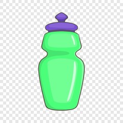 Flask for water icon in cartoon style isolated on background for any web design 