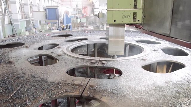 Vertical carousel lathe CNC