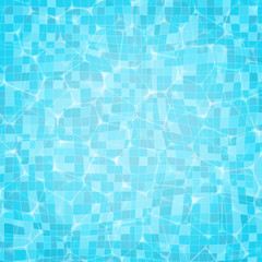 Vector swimming pool ripple water texture background