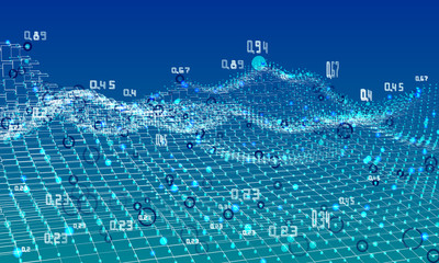 Abstract analysis infographics background.  Diagram analysis algorithms. Big data.  Vector Illustration.