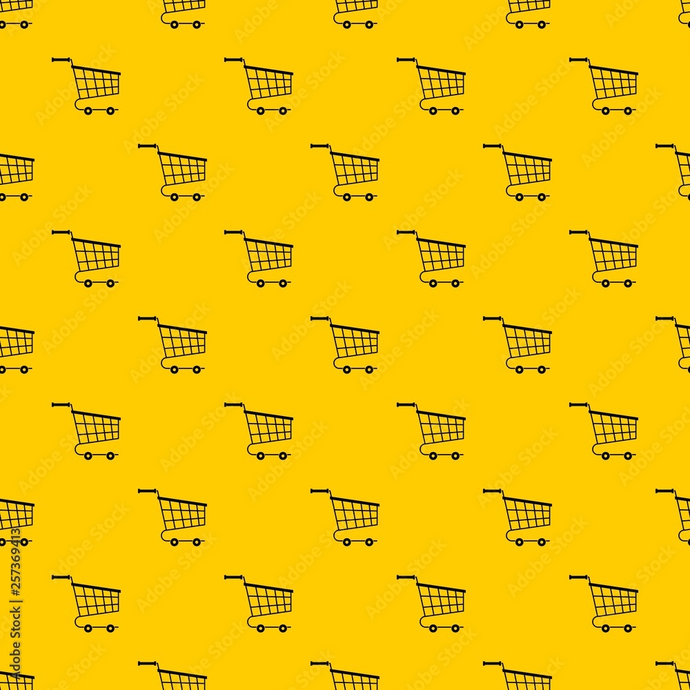 Poster cart pattern seamless vector repeat geometric yellow for any design