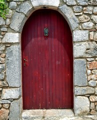 Alte Tür Dorf in Griechenland