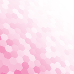 Fototapeta premium Vector banner pink random square mosaic, tiles.