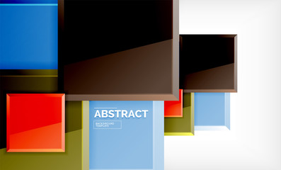 Obraz premium Square geometrical background