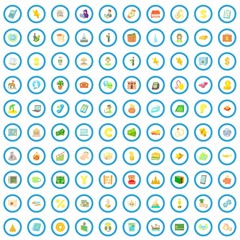 100 money and wealth icons set in cartoon style for any design vector illustration