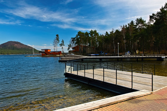 Machovo Jezero Lake In Czech Tourist Region Of Machuv Kraj