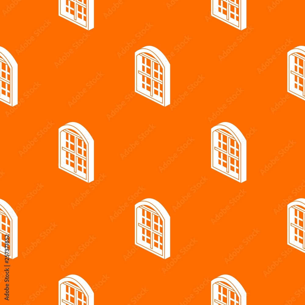 Poster restaurant window frame pattern vector orange for any web design best