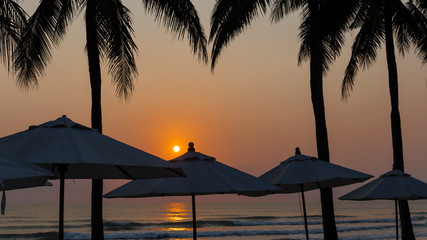 Sonnenaufgang über dem Golf von Thailand