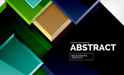 Square geometrical background