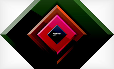 Square geometrical background