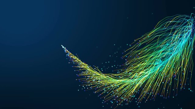Abstract fiber optics background.