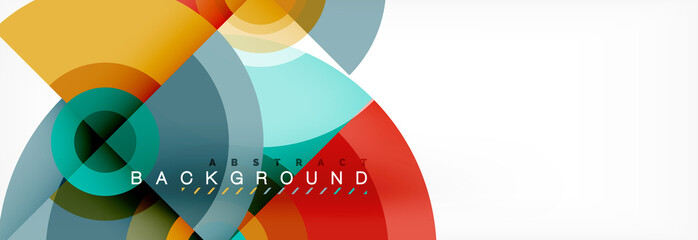 Fototapeta premium Abstract background circle design