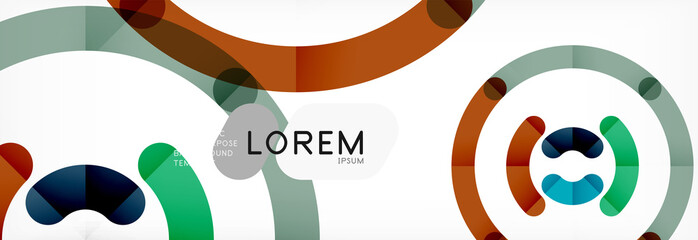 Linear design circle background