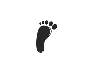 foot logo template vector icon design 