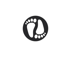 foot logo template vector icon design 