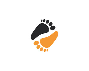 foot logo template vector icon design 