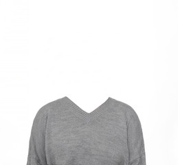 Suit Without Head on White Background