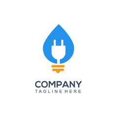 Fototapeta premium logo power electric and innovation