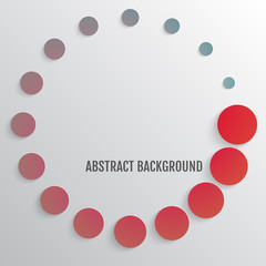 Bright abstract background with circles.
