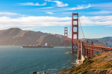 San Francisco, California US - Golden Gate Bridge - one of the world's most recognizable landmarks