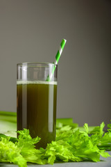 Celery Healthy Green Juice in glass