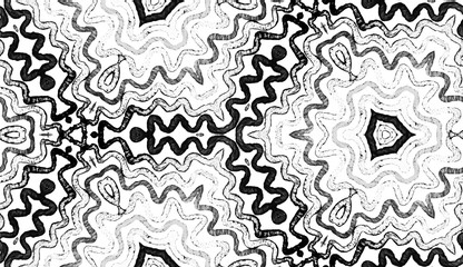 Dark black and white Geometric Watercolor. Dazzlin