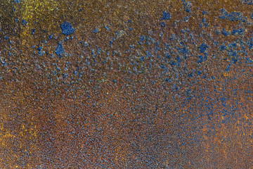 rusty metal surface with corrosion traces for texture or background