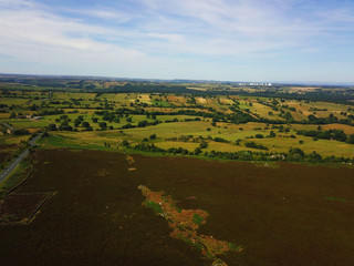 Fototapeta na wymiar England aus der Luft - Landschaften bei Leeds von oben