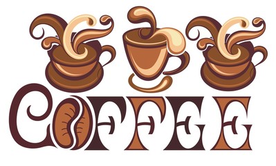 Coffee cups vector