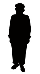 a man body silhouette vector