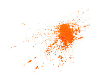 Natural  pigment powder orange color.