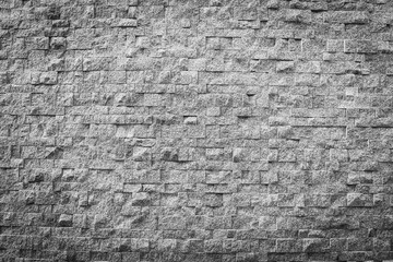 Gray and black color stone brick texture and surface for background