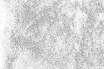 Black Grainy Texture Isolated On White Background. Dust Overlay. Dark Noise Granules. Digitally Generated Image. Vector Design Elements, Illustration, Eps 10.