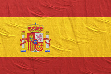 Spain flag waving