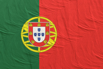 Fototapeta premium Portugal silk flag