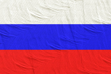 Russian Federation flag waving