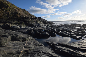 Rock Pools Tregardock Beach North Cornish Coast