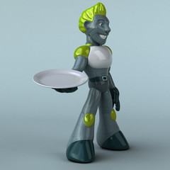 Green Robot - 3D Illustration