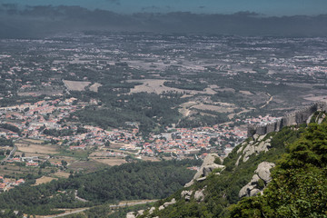 with on sintra with moorish castle