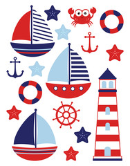 nautical baby set marine