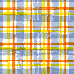 Hand painted stripes clothes seamless vector pattern.