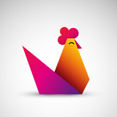 kura origami wektor logo © Rzoog