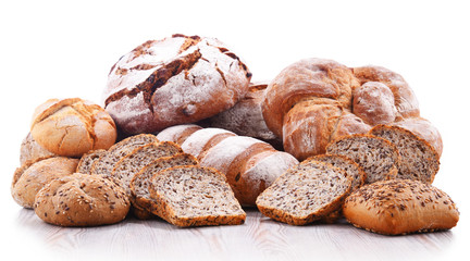 Composition with assorted bakery products