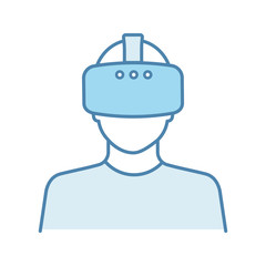 Virtual reality player color icon