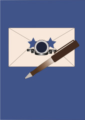 Mail, Letter, email or other concept illustration or background
