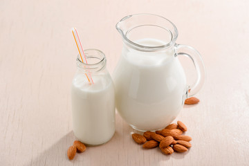 Jug of almond milk
